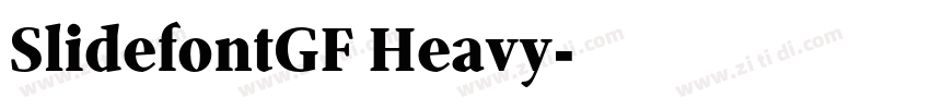 SlidefontGF Heavy字体转换